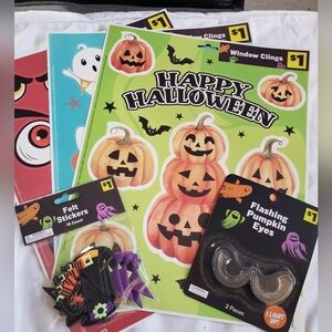 3 For $9 - Halloween Decoration Set with Stickers and Clings